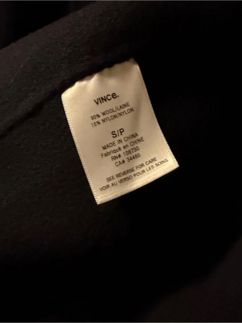 Vince Men's Military Field Jacket in Navy